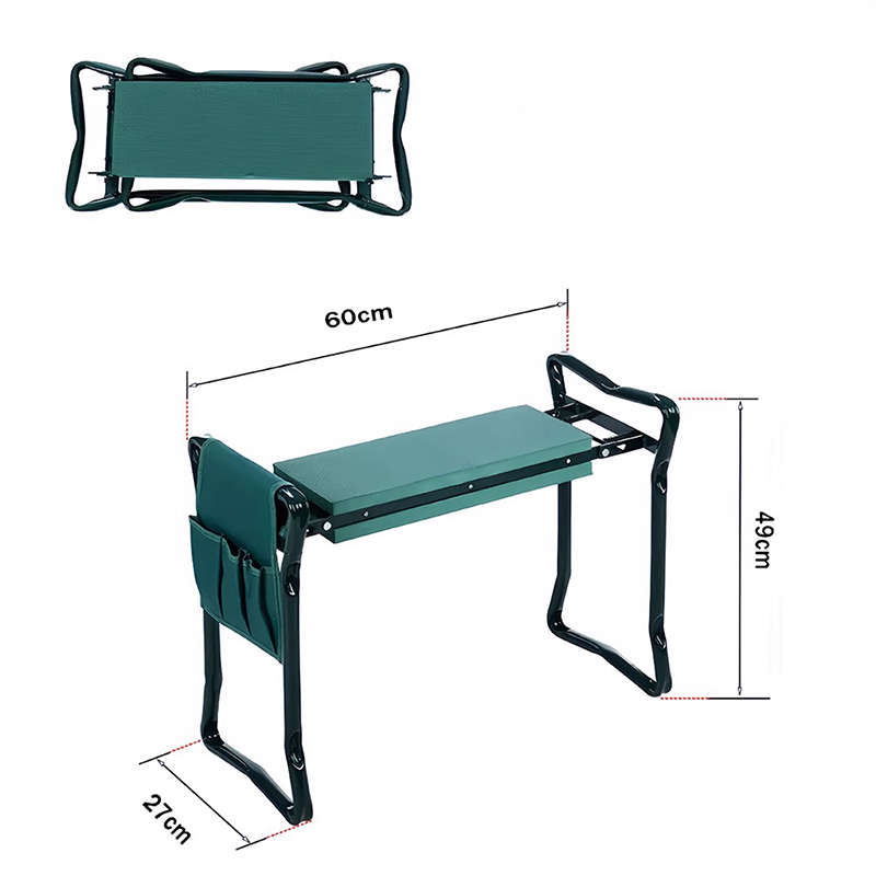 Rynx | Garden Kneeler Seat and Seat Stool, Folding Gardening Stool Kneeler Chair with Thick Pads and Handles