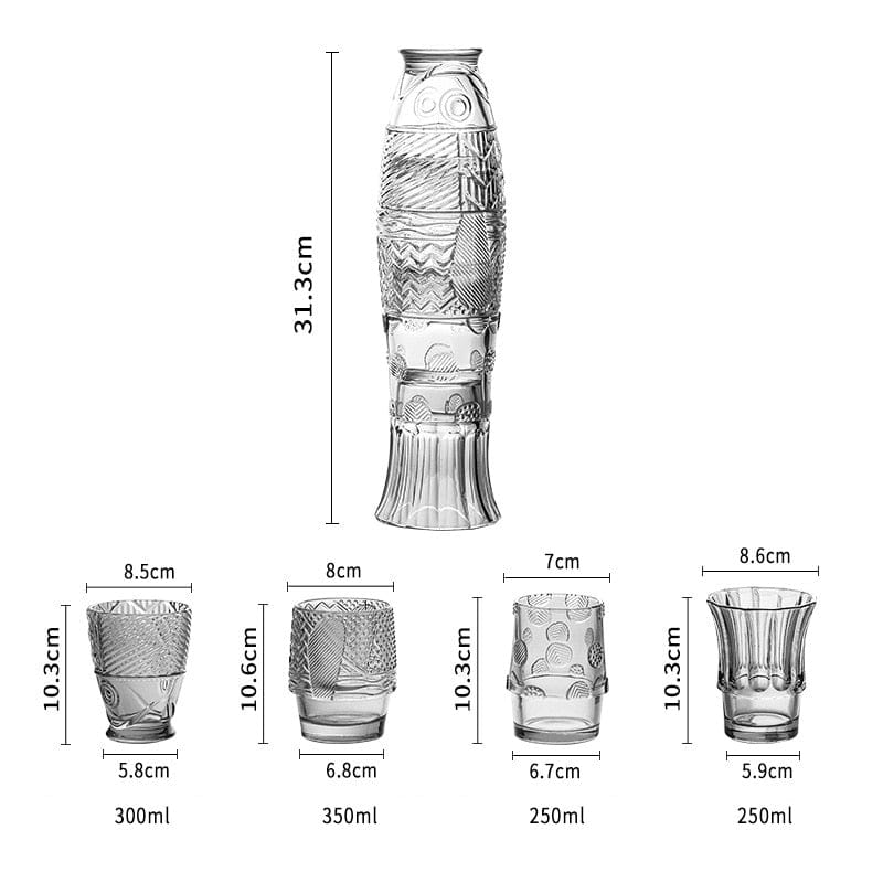 Rynx | Koi Fish Stackable Glasses