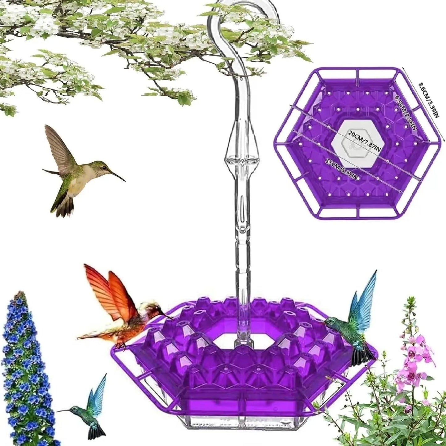 Rynx | Kolibri Feeder to Hang – For a Lively Garden Full of Color and Life