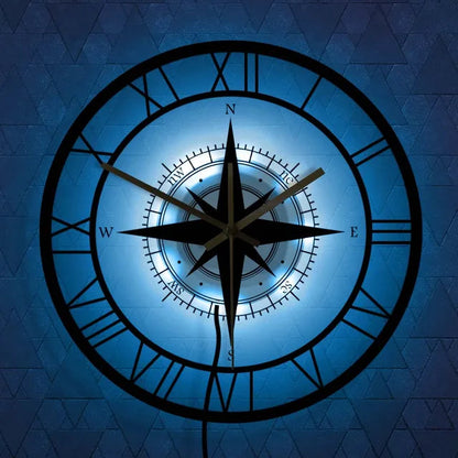 Rynx | NauticaTime - Stylish Compass Wall Clock