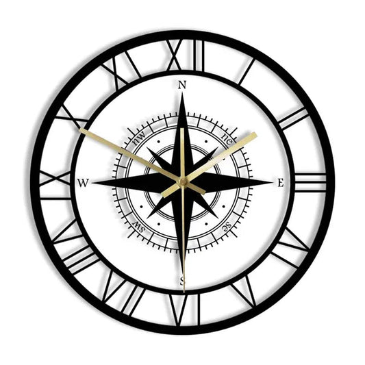 Rynx | NauticaTime - Stylish Compass Wall Clock