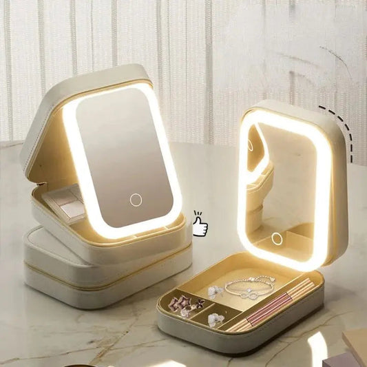 Rynx | Cosmetic case with LED mirror – Makeup & Organize anywhere