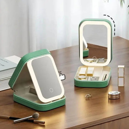 Rynx | Cosmetic case with LED mirror – Makeup & Organize anywhere