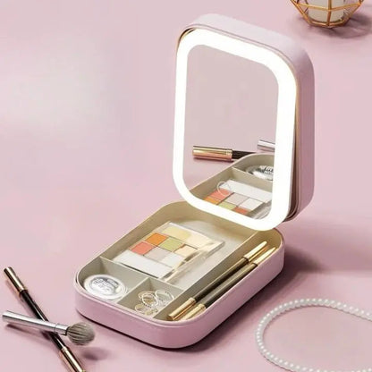 Rynx | Cosmetic case with LED mirror – Makeup & Organize anywhere
