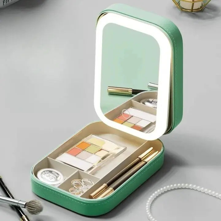 Rynx | Cosmetic case with LED mirror – Makeup & Organize anywhere