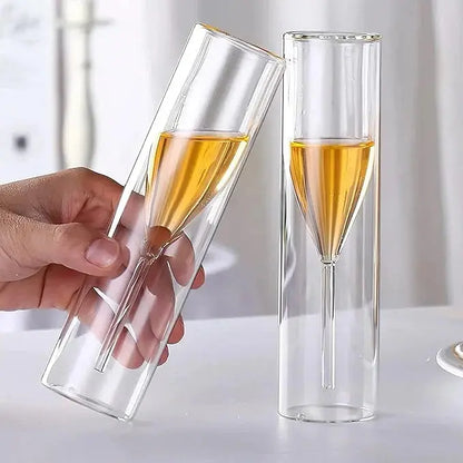 Rynx | Crystal glasses with floating effect for champagne