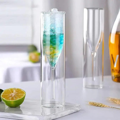 Rynx | Crystal glasses with floating effect for champagne