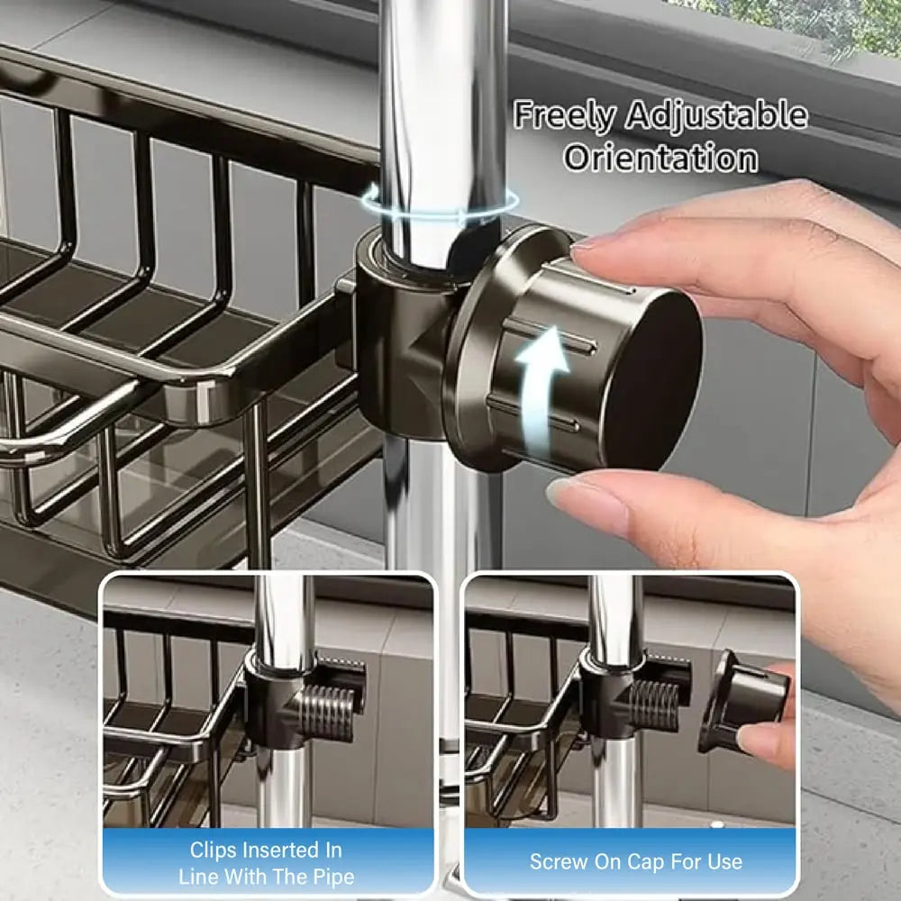 Rynx | Kitchen organizer for faucet – space-saving & rust-free