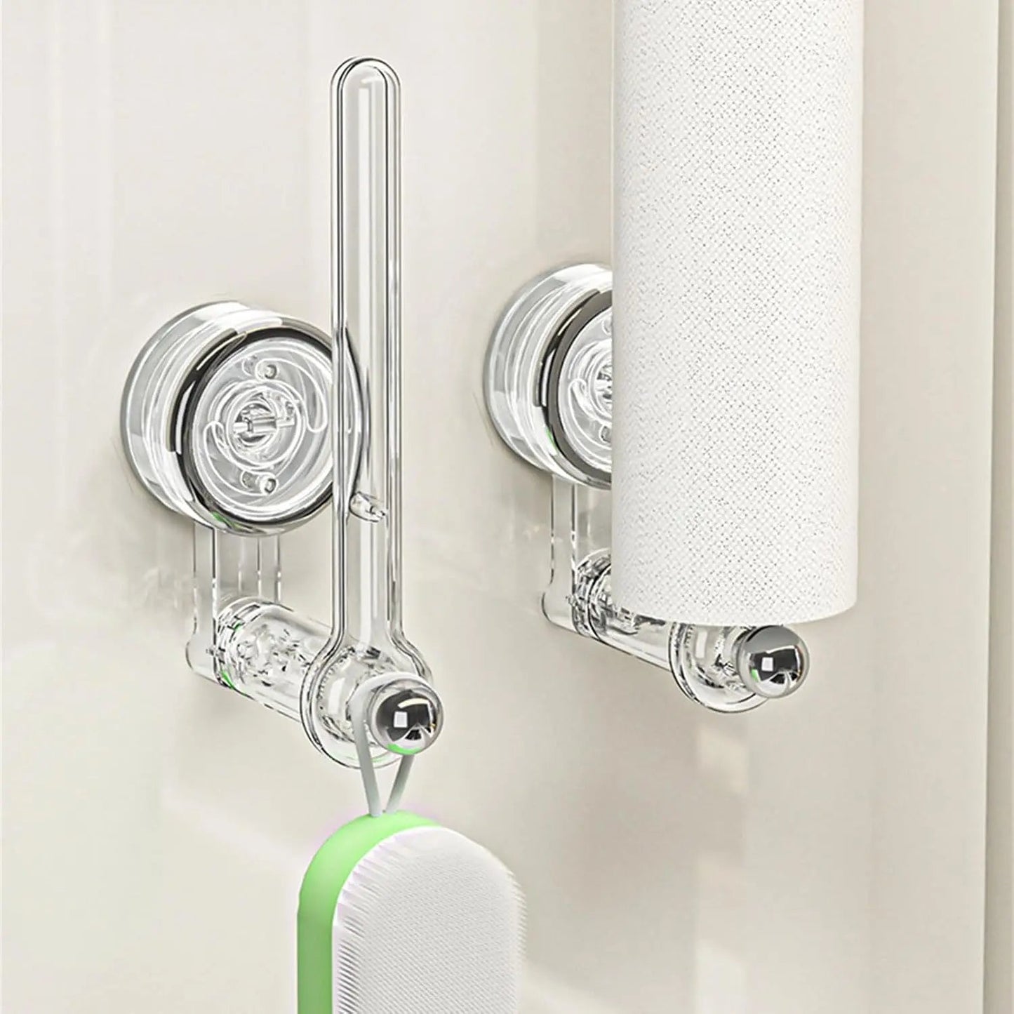 Rynx | Kitchen roll holder with vacuum suction cup – Drill-free & reusable