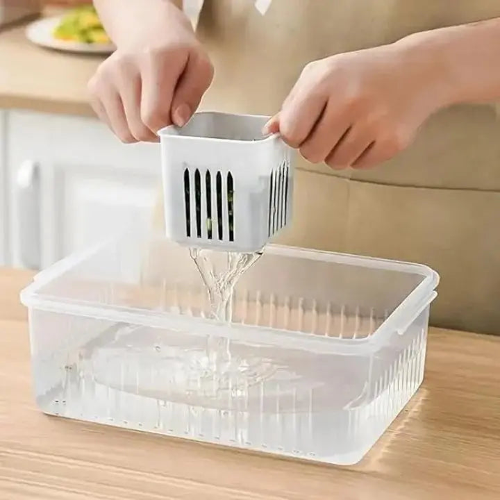Rynx | Refrigerator Storage Box – 4-in-1 Organizer for Food