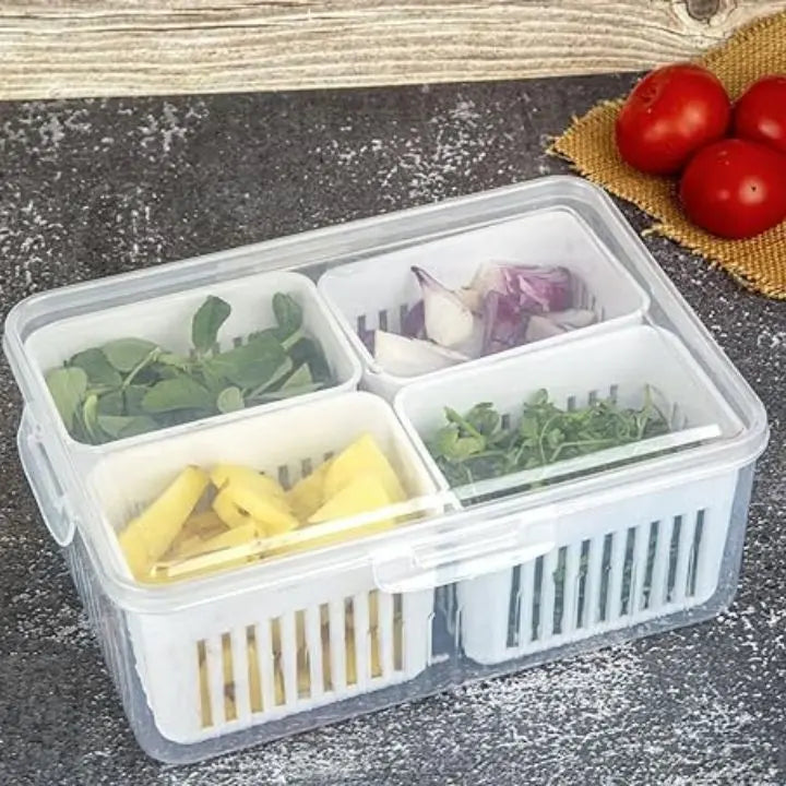 Rynx | Refrigerator Storage Box – 4-in-1 Organizer for Food