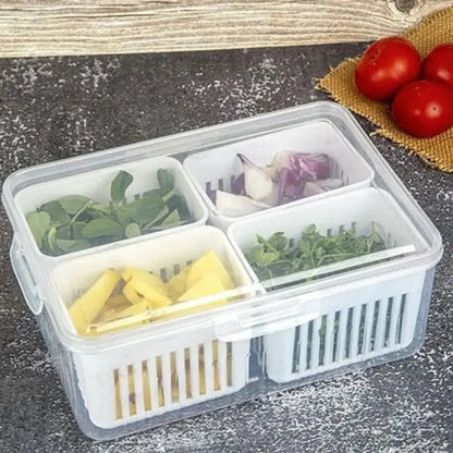 Rynx | Refrigerator Storage Box – 4-in-1 Organizer for Food