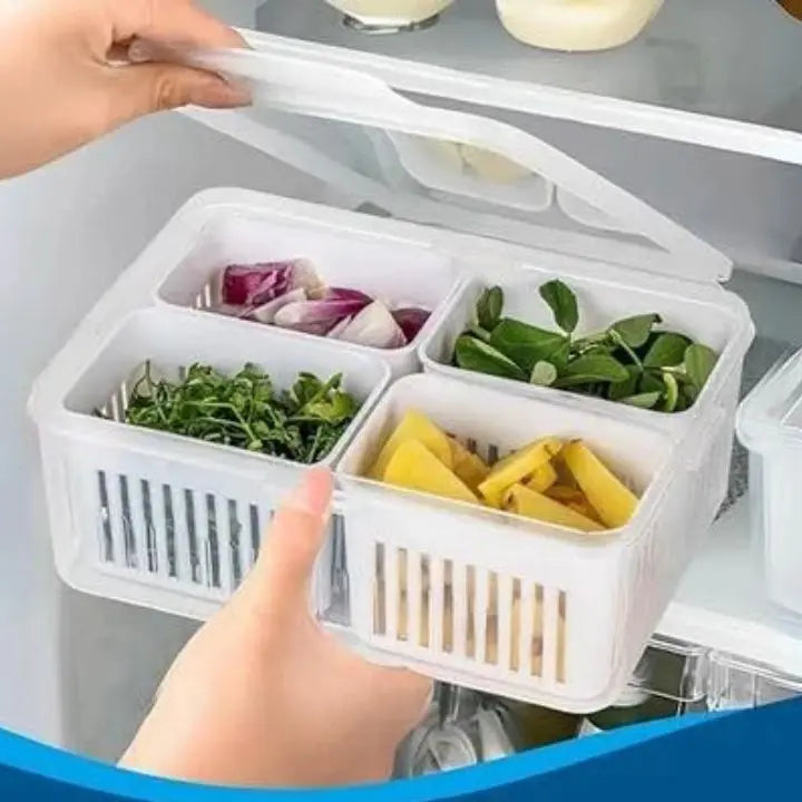 Rynx | Refrigerator Storage Box – 4-in-1 Organizer for Food