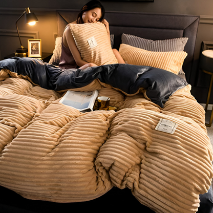 RYNX | Bedding In Soft Flannel Beige