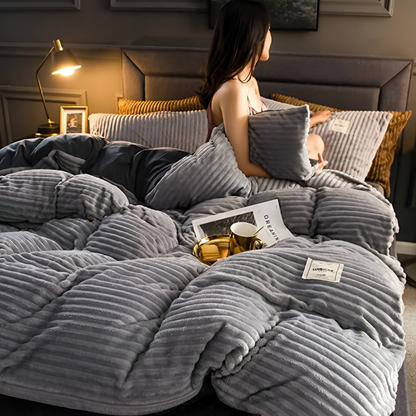 RYNX | Bedding In Soft Flannel Gray
