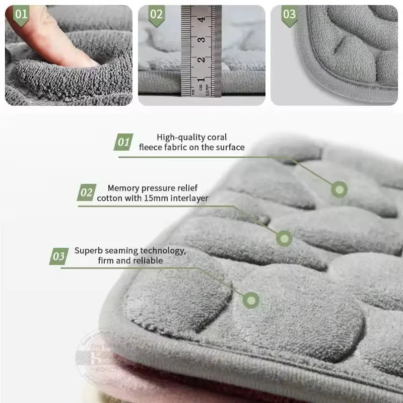 Rynx | Cozy soft bath mat – quick water absorption & non-slip