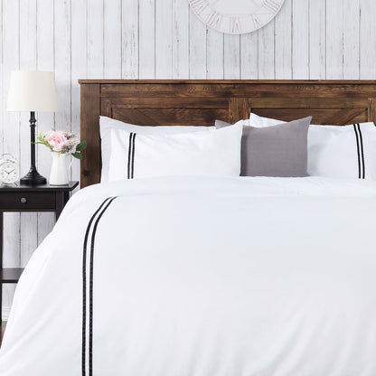 Rynx | Bordered Ribbon Duvet Cover Set