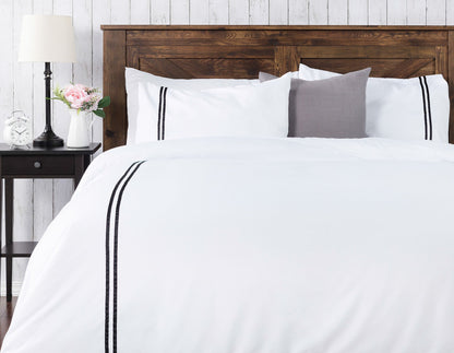 Rynx | Bordered Ribbon Duvet Cover Set