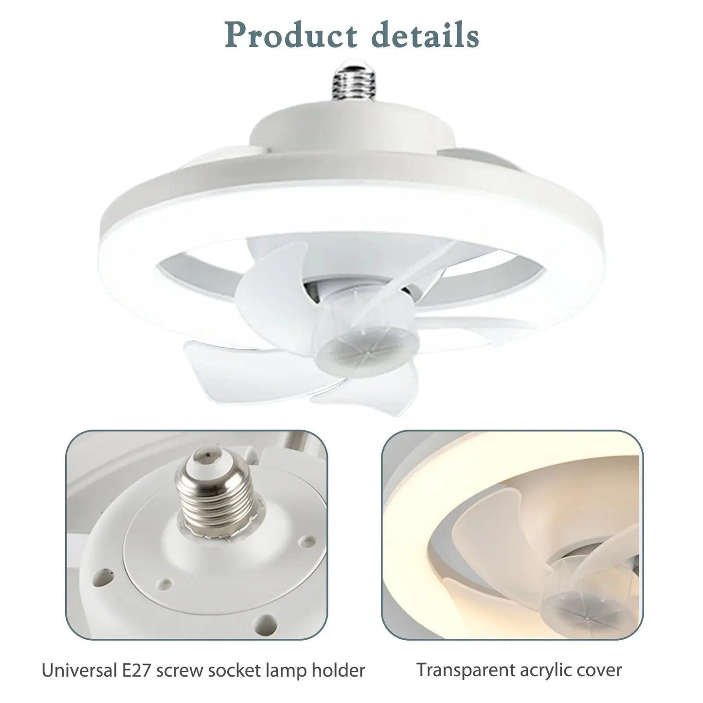 Rynx | LED ceiling fan with remote control – Quiet & Stylish Cooling
