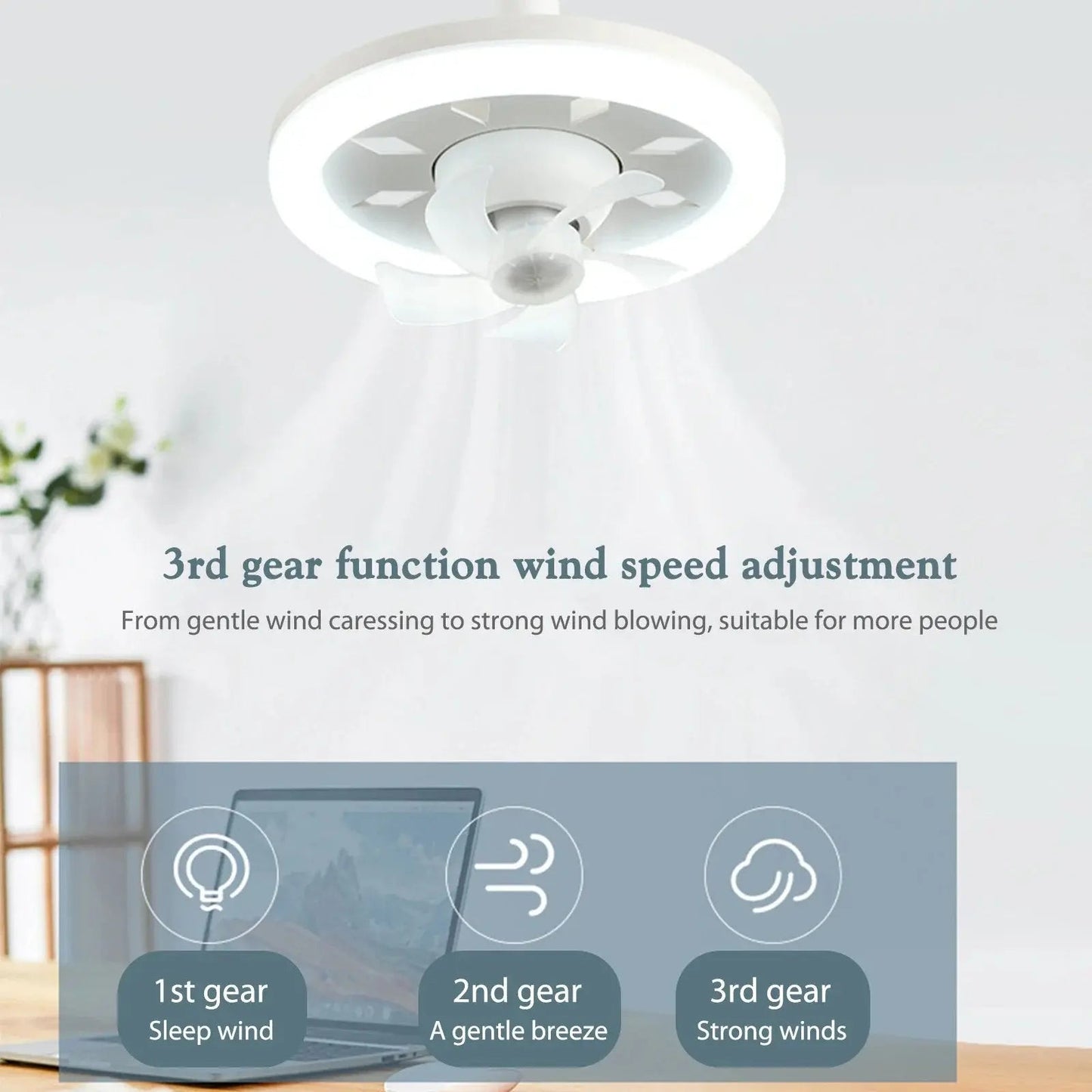 Rynx | LED ceiling fan with remote control – Quiet & Stylish Cooling