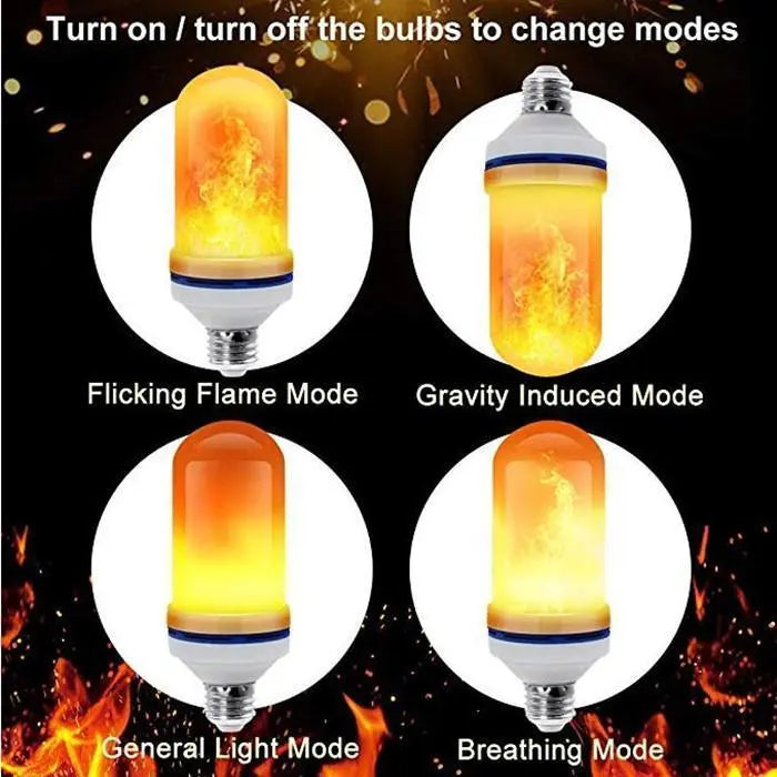 Rynx | LED Flame Light Bulb — Realistic Flame Light with Warm Ambiance