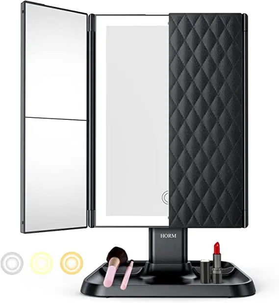 Rynx | LED-Makeup mirror with adjustable lighting and magnification