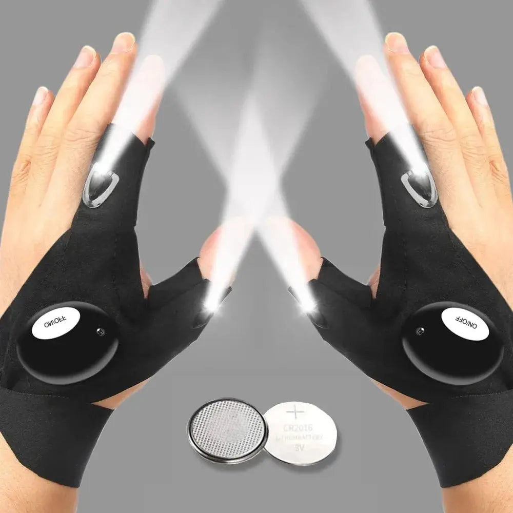 Rynx | LED Flashlight Gloves – Hands-Free Light for Any Task