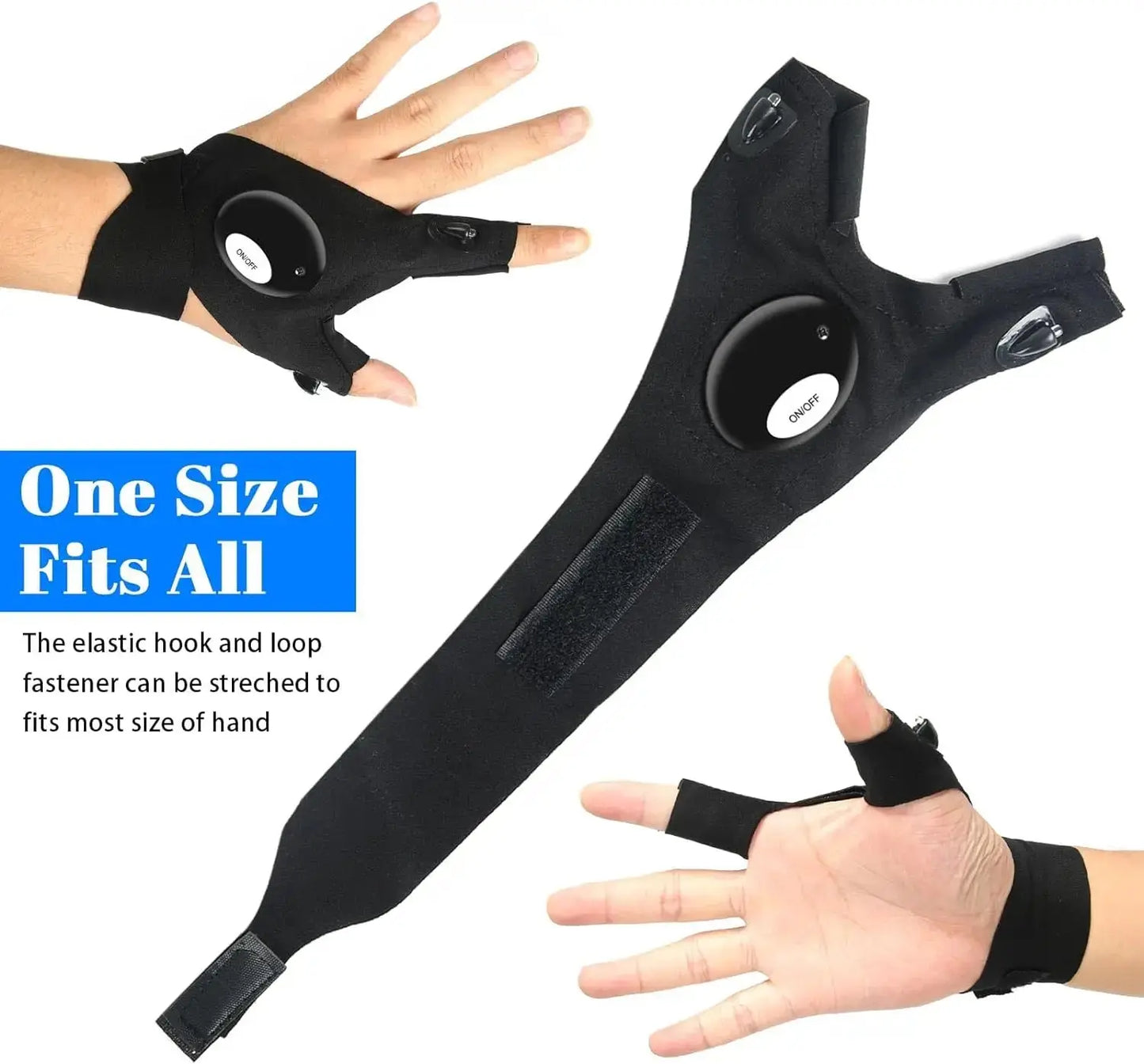 Rynx | LED Flashlight Gloves – Hands-Free Light for Any Task