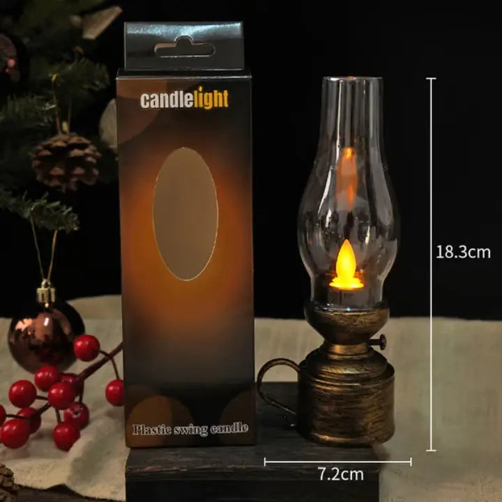 Rynx | LED Vintage Petroleum-Style Swing Candle Lamp