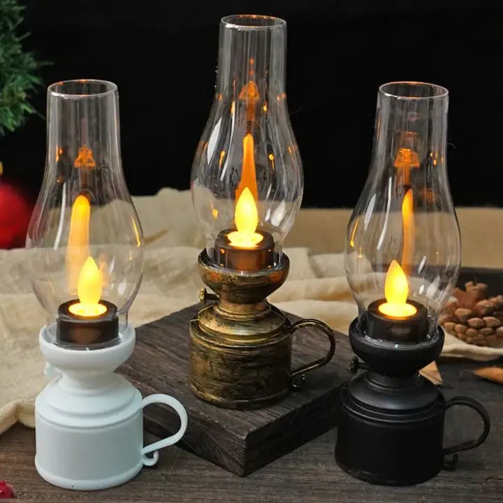 Rynx | LED Vintage Oil Lamp – Elegant Electronic Swing Candle
