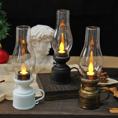 Rynx | LED Vintage Oil Lamp – Elegant Electronic Swing Candle