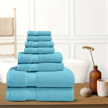 Rynx | 8-Piece: 100% Organic Cotton Towel Set