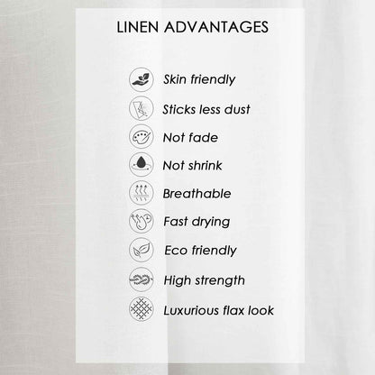 Rynx | Aira - Linen-Cotton Curtain with Soft Fabric