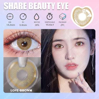 Rynx Love Brown 14.2mm 1 Pair | 1 Year