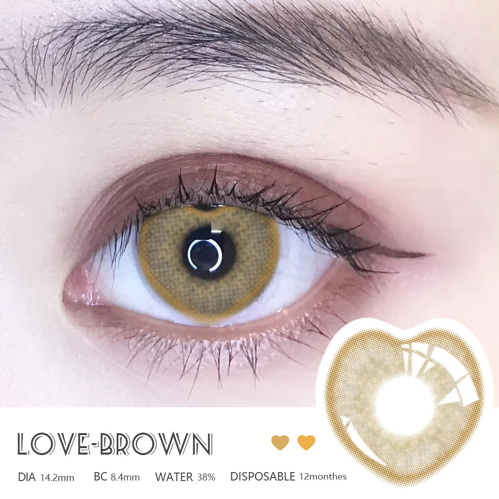 Rynx Love Brown 14.2mm 1 Pair | 1 Year