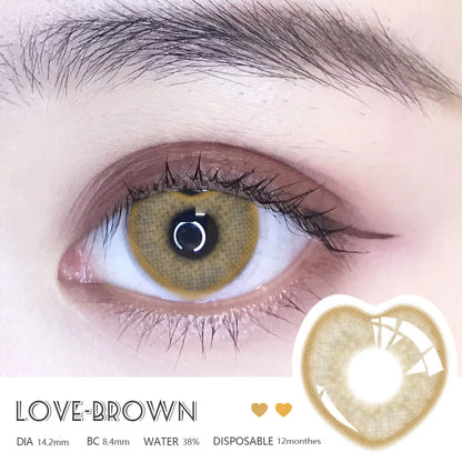 Rynx Love Brown 14.2mm 1 Pair | 1 Year