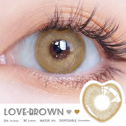 Rynx Love Brown 14.2mm 1 Pair | 1 Year