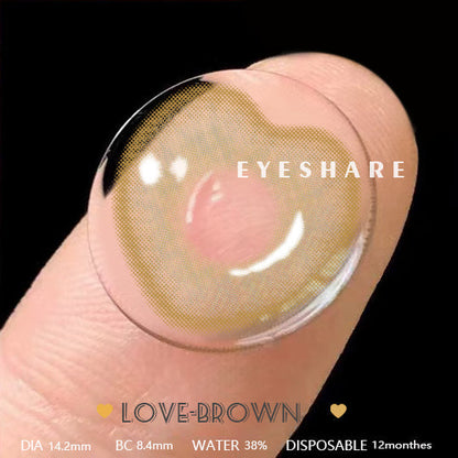 Rynx Love Brown 14.2mm 1 Pair | 1 Year