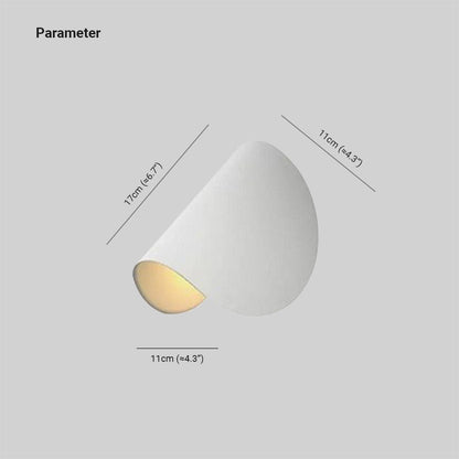 Rynx | Eveline Modern Geometric LED Wall Lamp - 4 Colors Indoor/Outdoor Metal