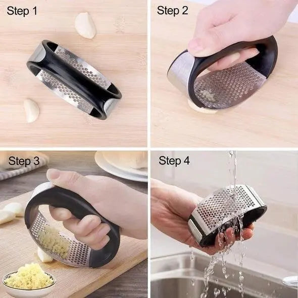 Rynx | Durable garlic press made of stainless steel for effortless crushing