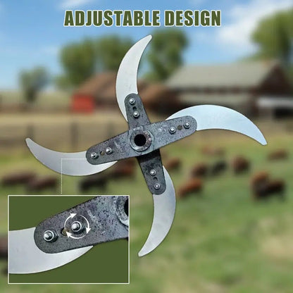 Rynx | Durable lawn shredder blade for agricultural home use (25–26 cm diameter)