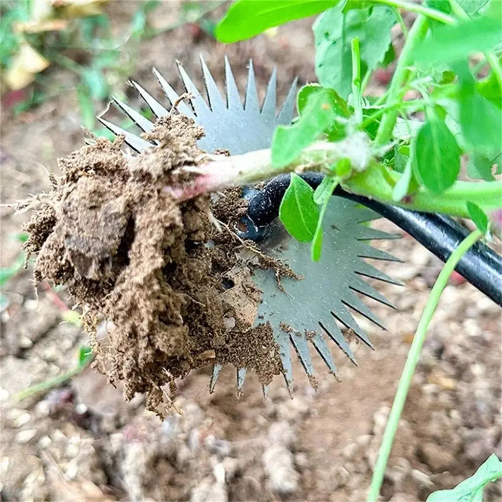 Rynx | Sunflower hoe with wooden handle – Effortless weed removal