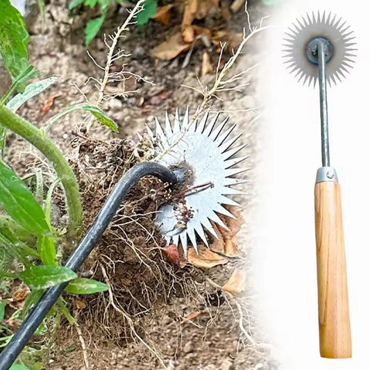 Rynx | Durable Sunflower Hoe with Wooden Handle