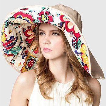 Rynx | Large Brim Floppy Foldable Roll Up Sun Hat - Sun Protection Rating of UPF 50+
