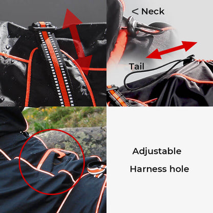 RYNX | Dog Outdoor Jacket Waterproof Adjustable Dog Rain Coat