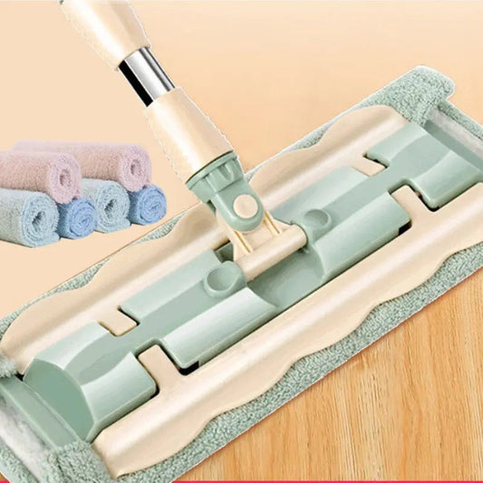 Rynx | Flat Mop with Stainless Steel Handle – Effortless Floor Cleaning without Bending