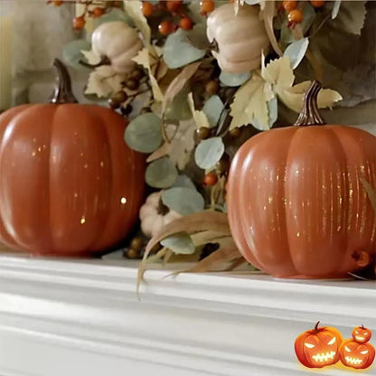 Rynx | Illuminated Pumpkins with Star Light – Decorative Autumn Accent with Timer
