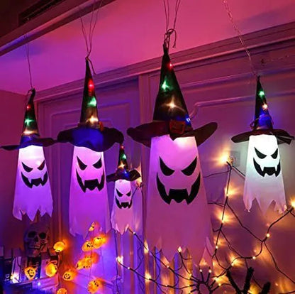 Rynx | Glowing Witch Hat – LED Halloween Decoration for Outdoor Use with Flashing Modes