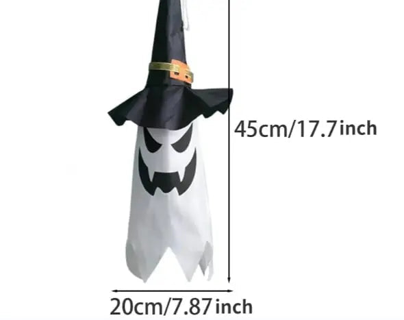 Rynx | Glowing Witch Hat – LED Halloween Decoration for Outdoor Use with Flashing Modes