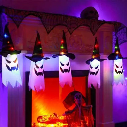 Rynx | Glowing Witch Hat – LED Halloween Decoration for Outdoor Use with Flashing Modes